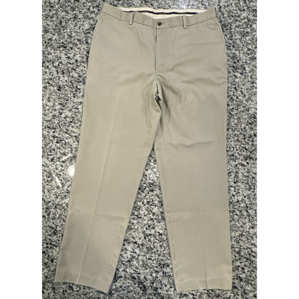 New Brooks Brothers‎ Advantage Chino Milano Pants Mens Size 37x32 Beige Khakis